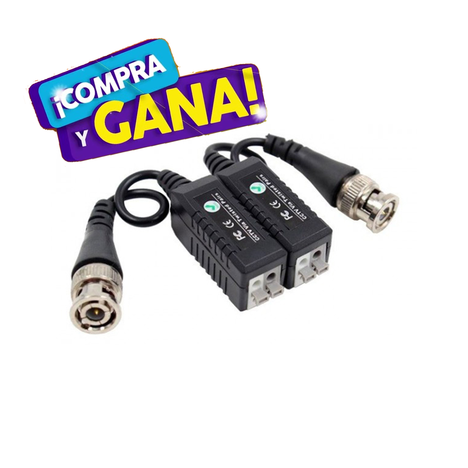 PACK X10 BALUN HD PARA CCTV R.S PUNTOS