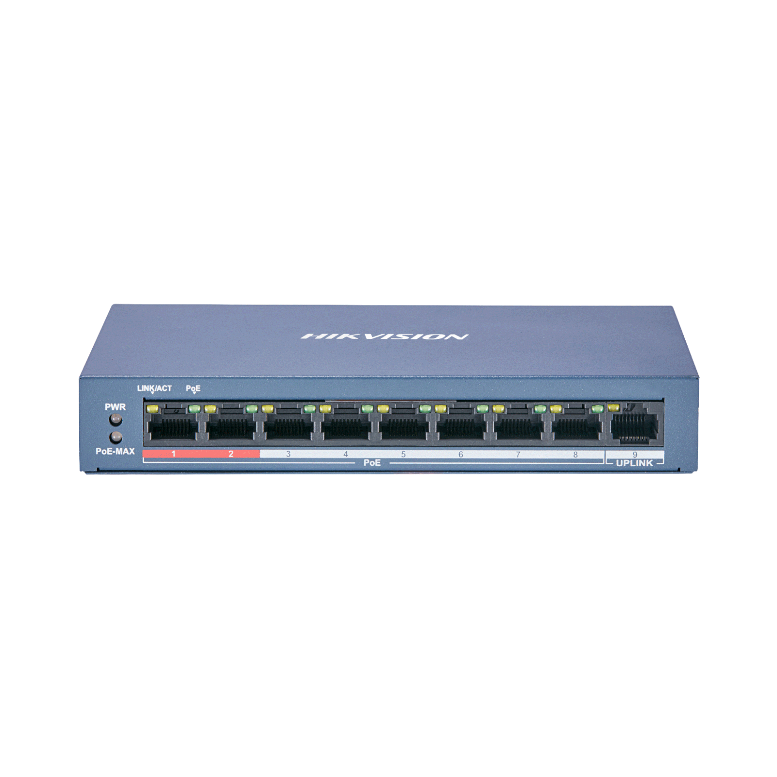 SWITCH 8 PUERTOS POE MAS 1 Hikvision