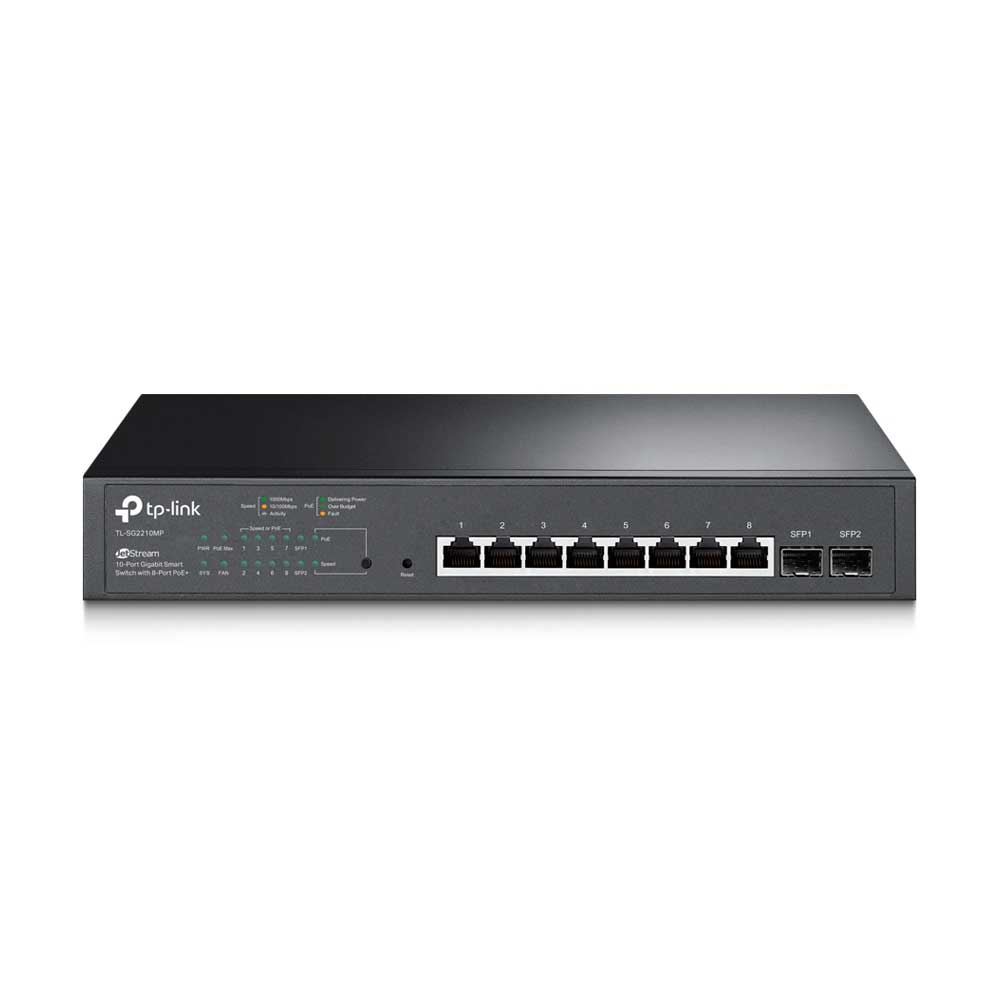 SWITCH TP-LINK 8 PUERTOS GIGABIT + 2 POE Omada