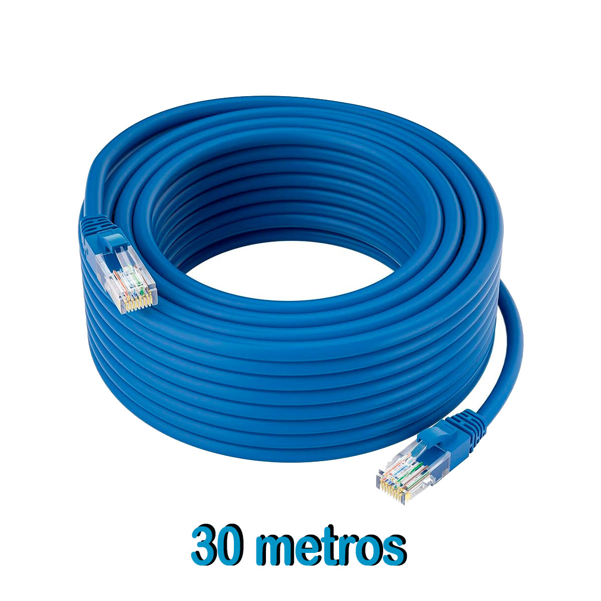 CABLE UTP CAT5E 30 M PREENSAMBLADO NET QUALITY
