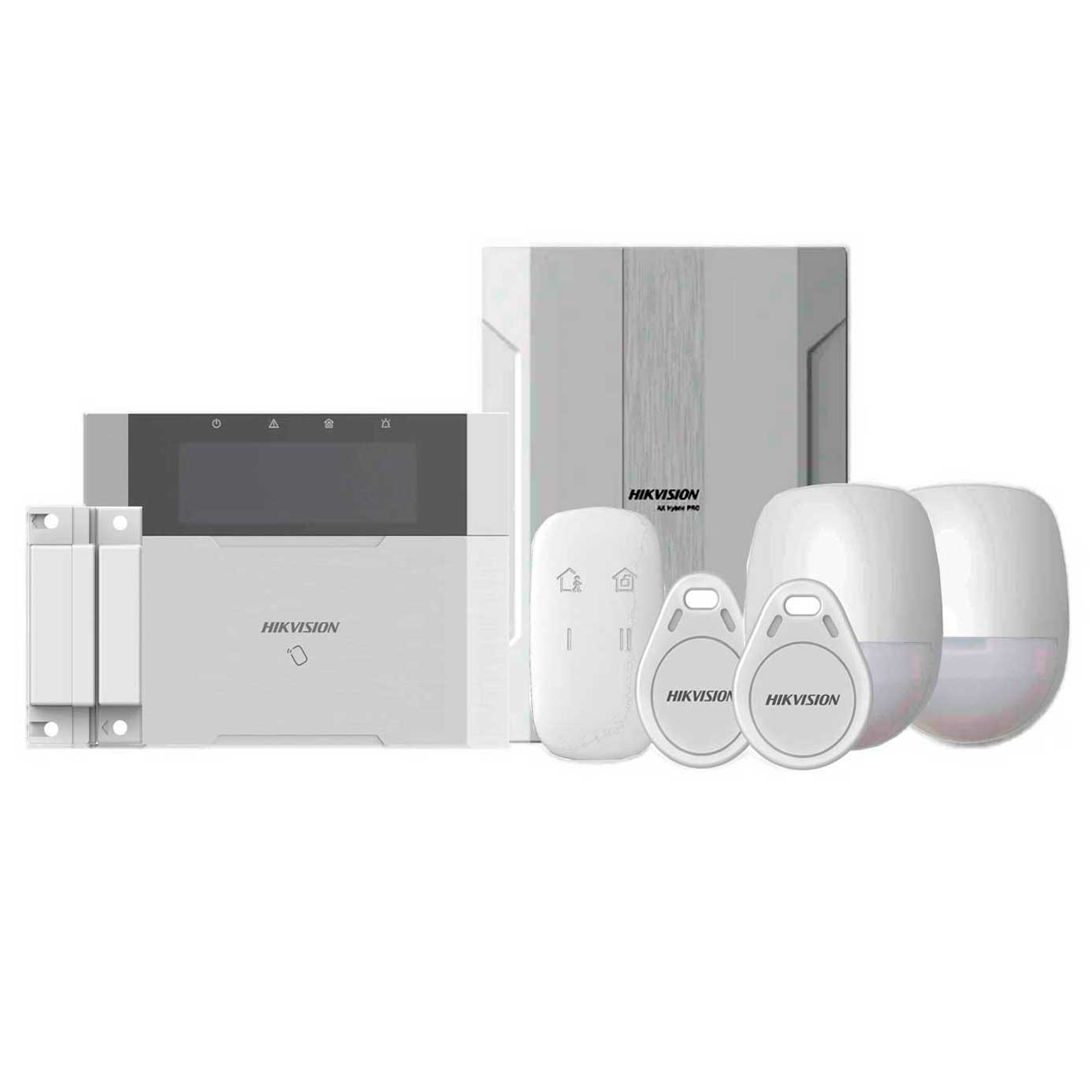 PACK HIKVISION INALAMBRICO HIBRIDO 64 ZONAS WIFI Y CABLEADO Hikvision