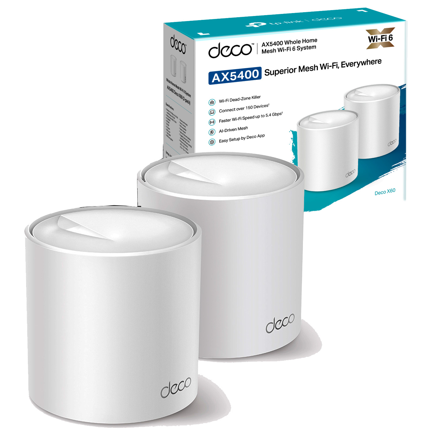 SISTEMA WIFI X 2 MALLA/MESH X60 490 M2 Tplink
