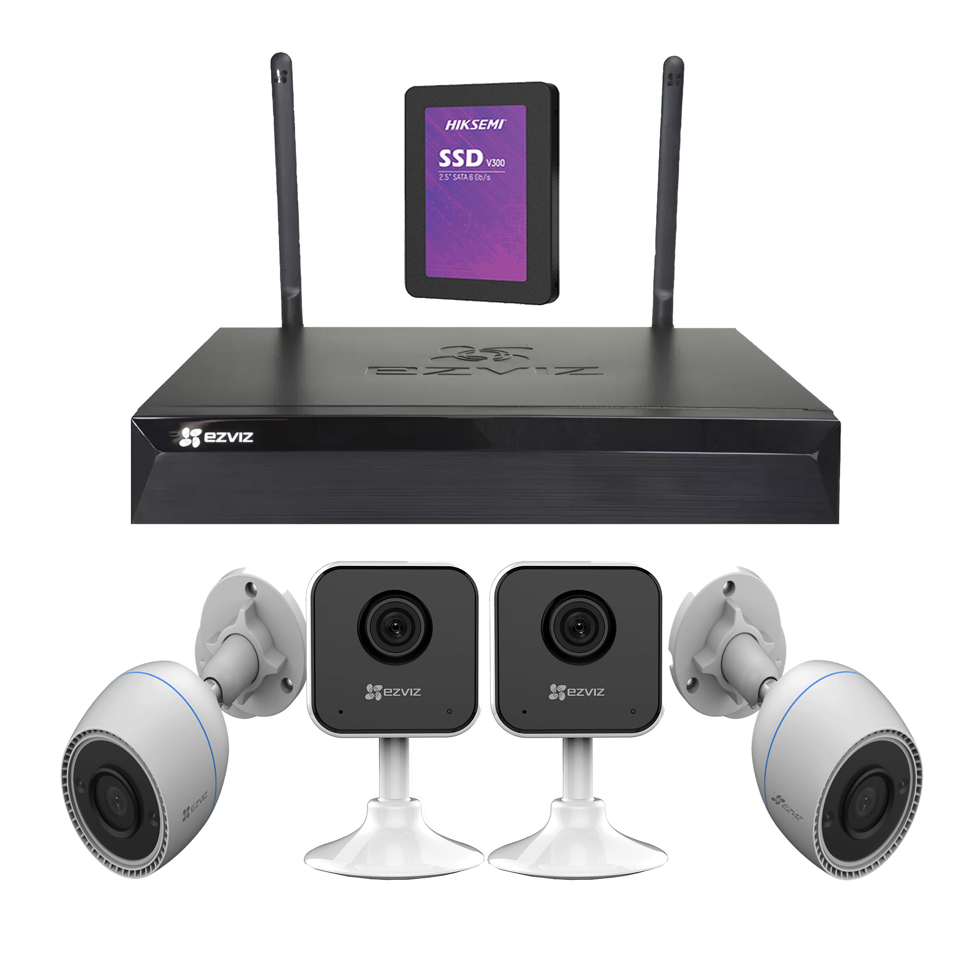 KIT NVR EZVIZ WIFI H.265 8 CANALES FIJA (2MPX) EZVIZ