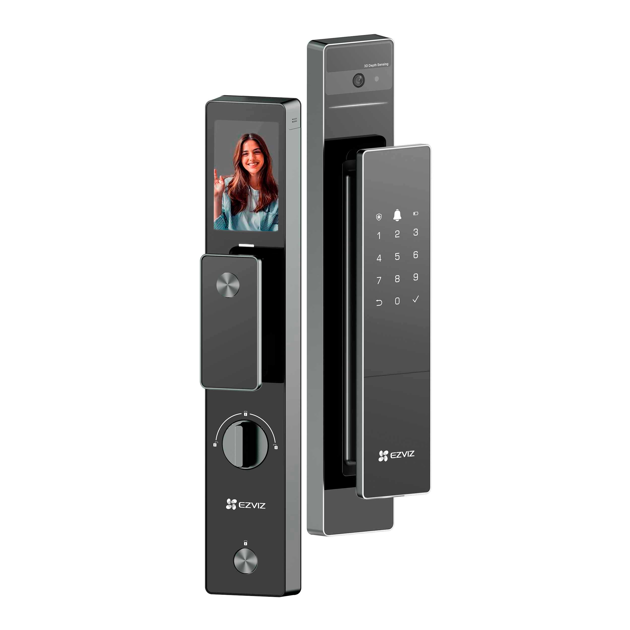 CERRADURA INTELIGENTE ROSTRO+HUELLA+PIN+APP EZVIZ