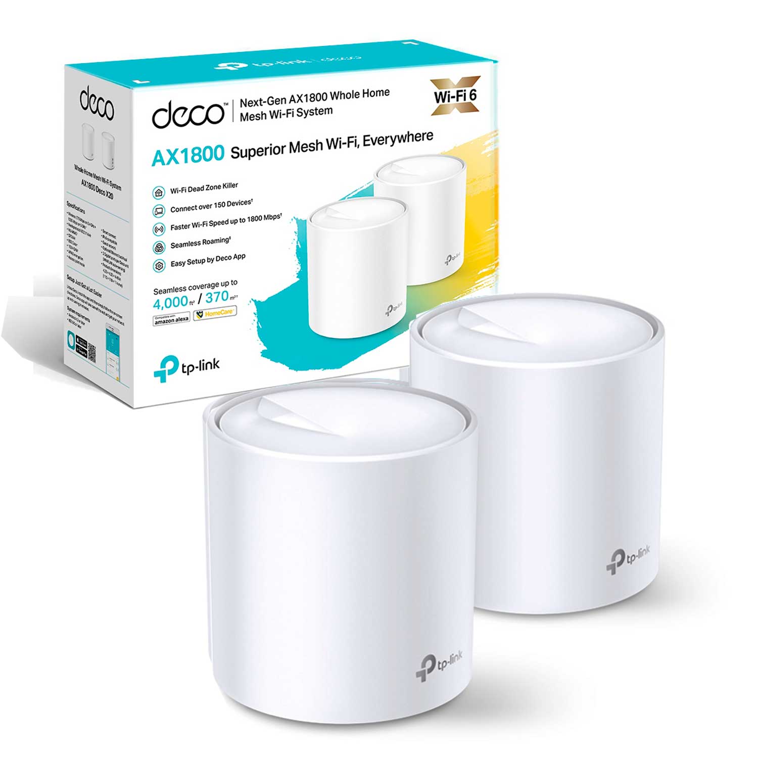 SISTEMA WIFI X 2 MALLA/MESH X20 370 M2 Tplink