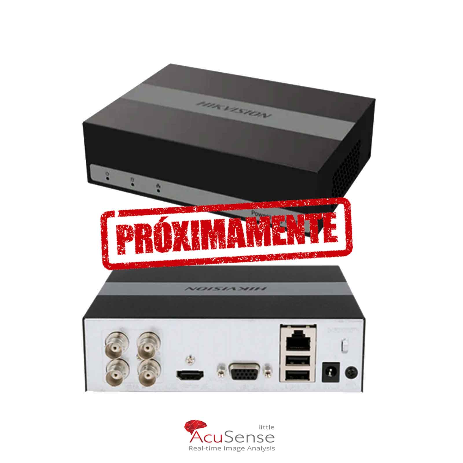 E-DVR TURBO 4 CANALES + 1 IP (2Mpx) Hikvision