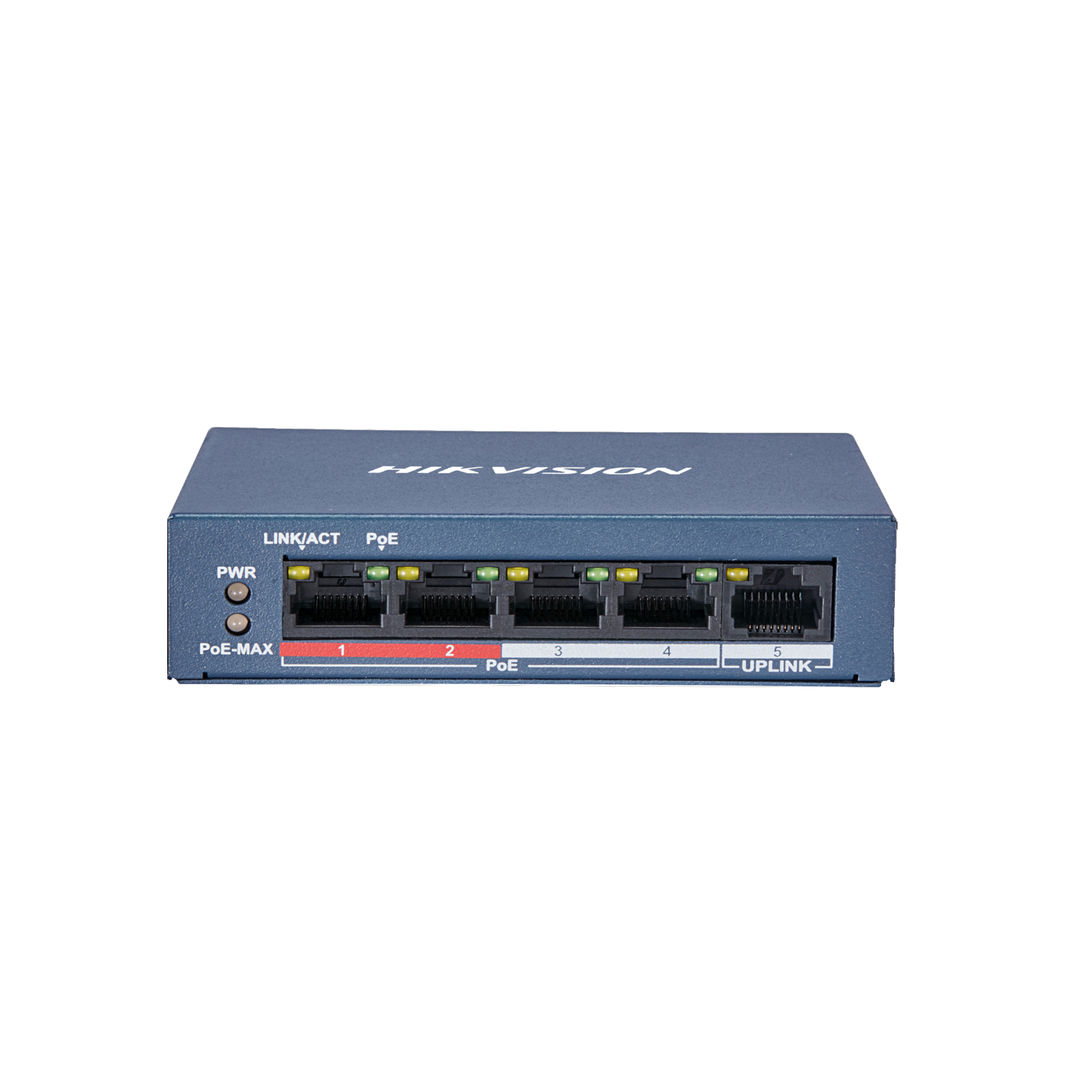 SWITCH 4 PUERTOS POE MAS 1 Hikvision