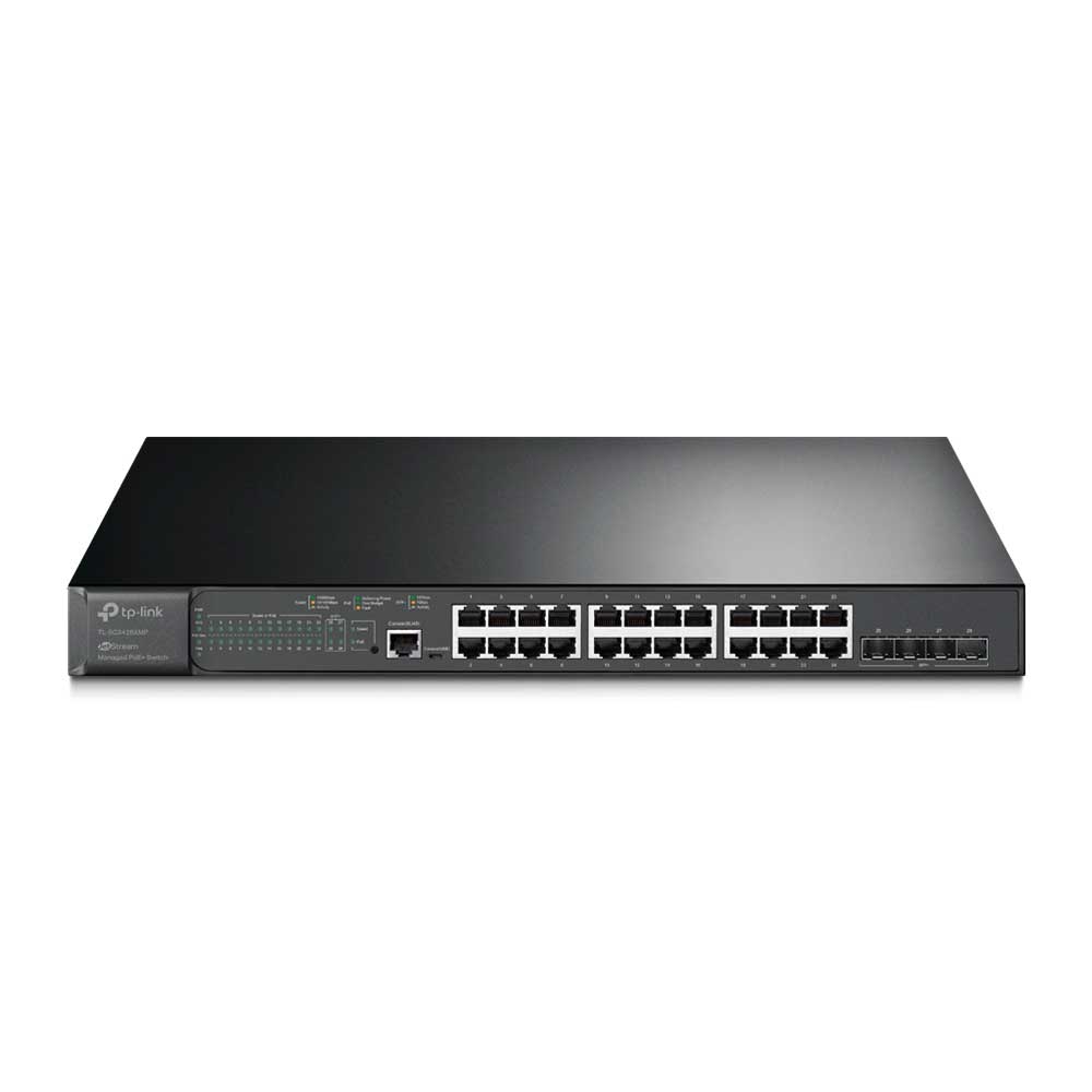 SWITCH OMADA L2 24 PUERTOS GIGABIT POE JETSTREAM+4SFP SMART Omada