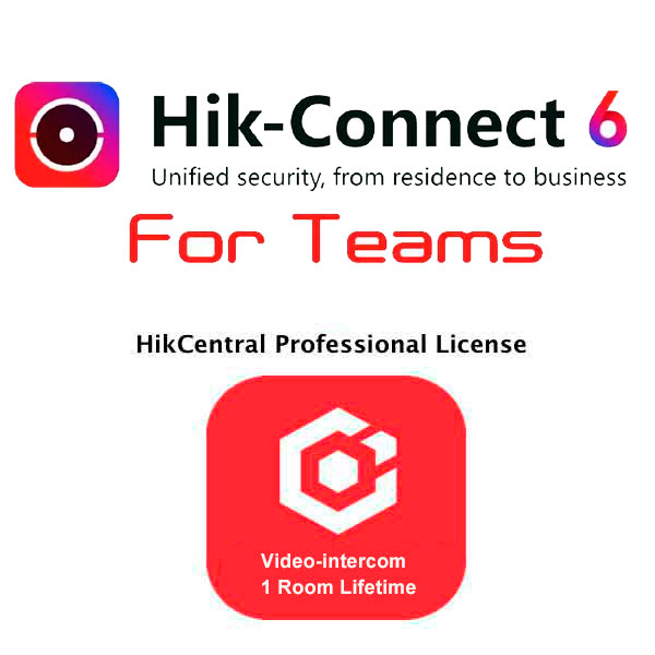 LICENCIA HIKVISION TEAMS VIDEO INTERCOM 1 PUERTA LIFETIME Hikvision