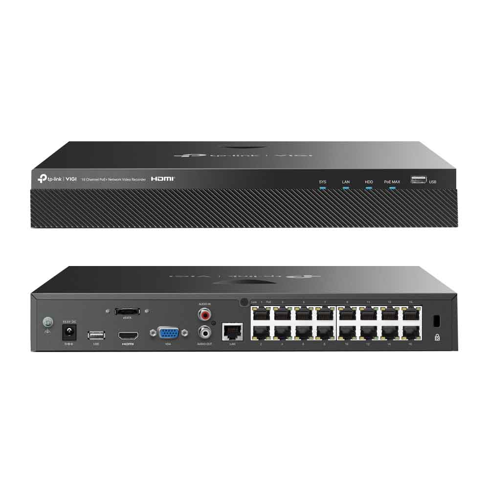 NVR 16 CANALES POE TPLINK VIGI (8MPX)  VIGI