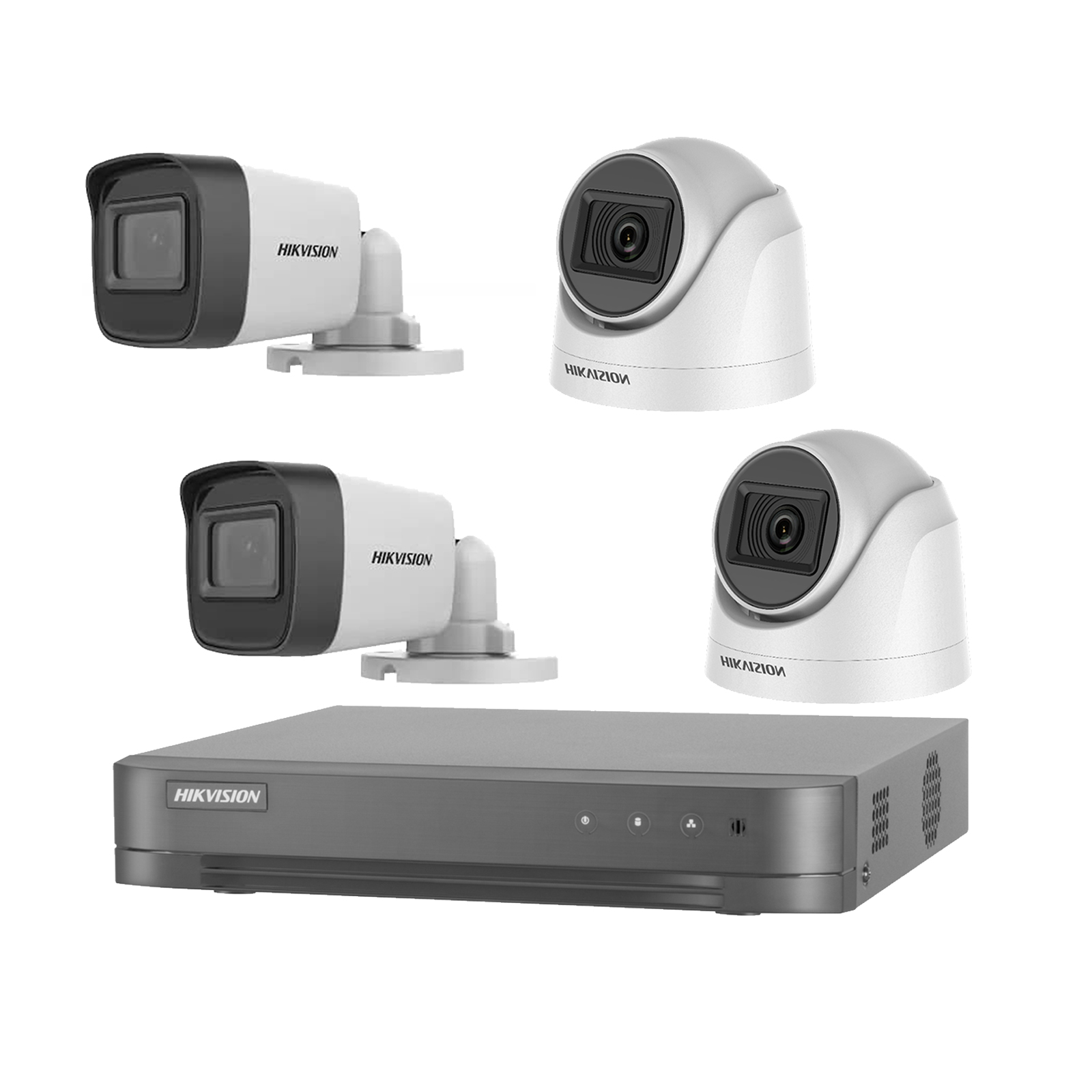 PACK HIKVISION DVR 4CH + 4 CAMARAS (2MPX) Hikvision