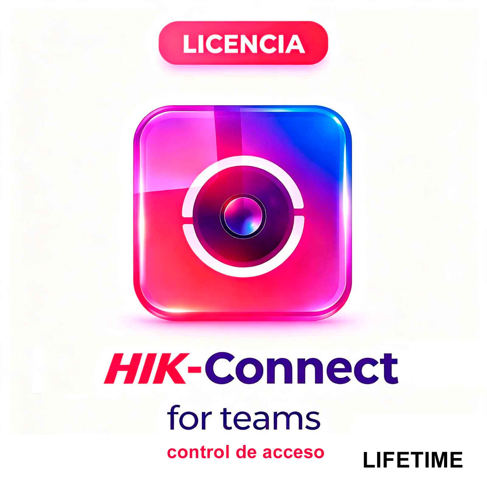 LICENCIA HIKVISION TEAMS CONTROL DE ACCESO Y ASISTENCIA 1 PUERTA LIFETIME Hikvision
