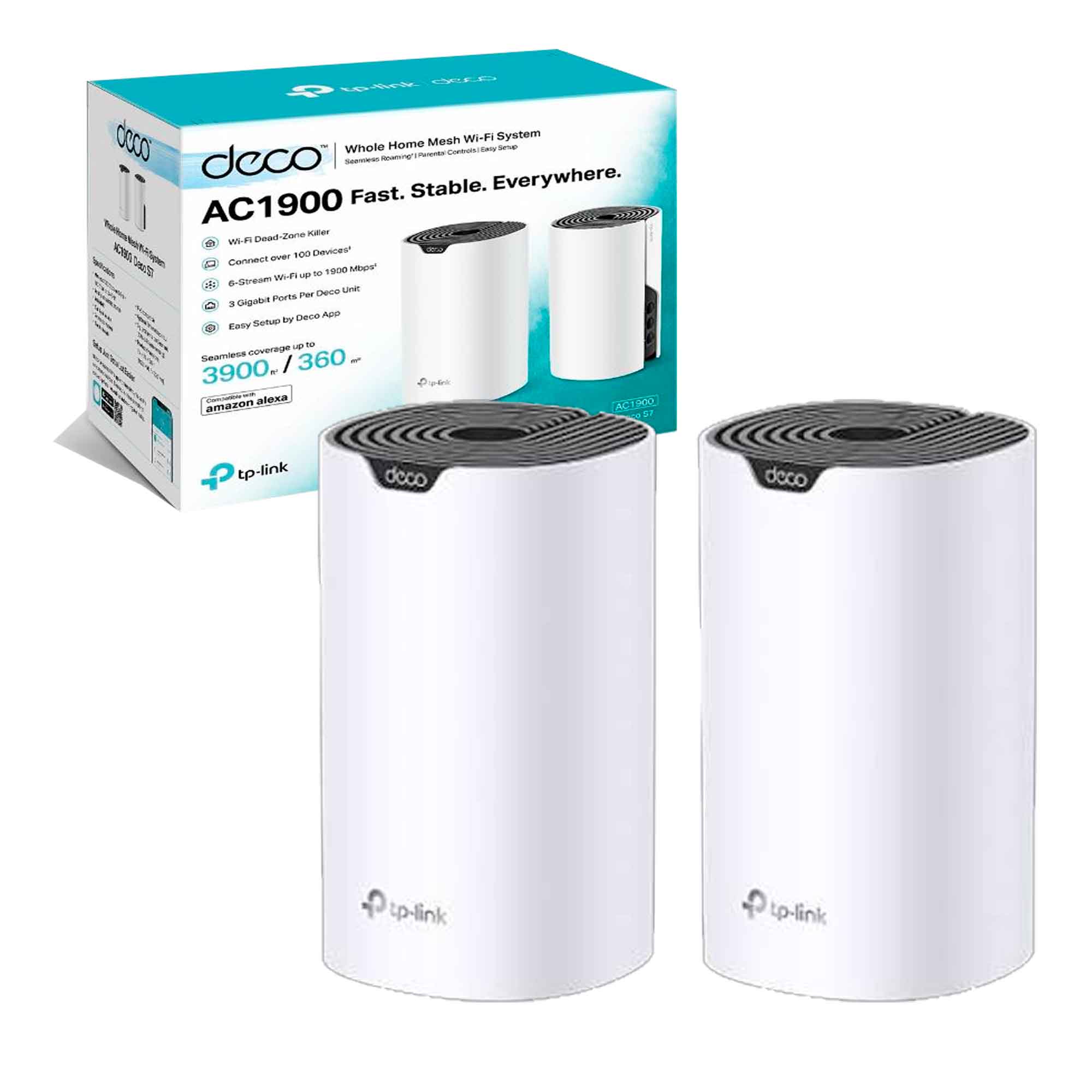 SISTEMA WIFI X 2 MALLA/MESH S7 PARA 370 M2 Tplink