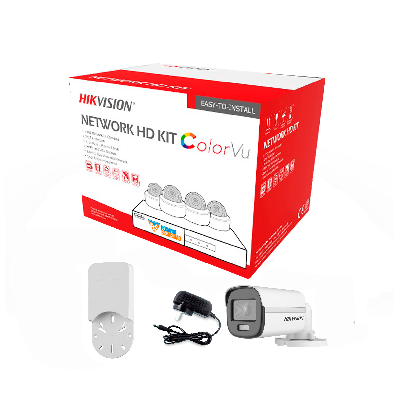 PACK HIKVISION COLORVU DVR 8CH + 4 CAMARAS COLORVU