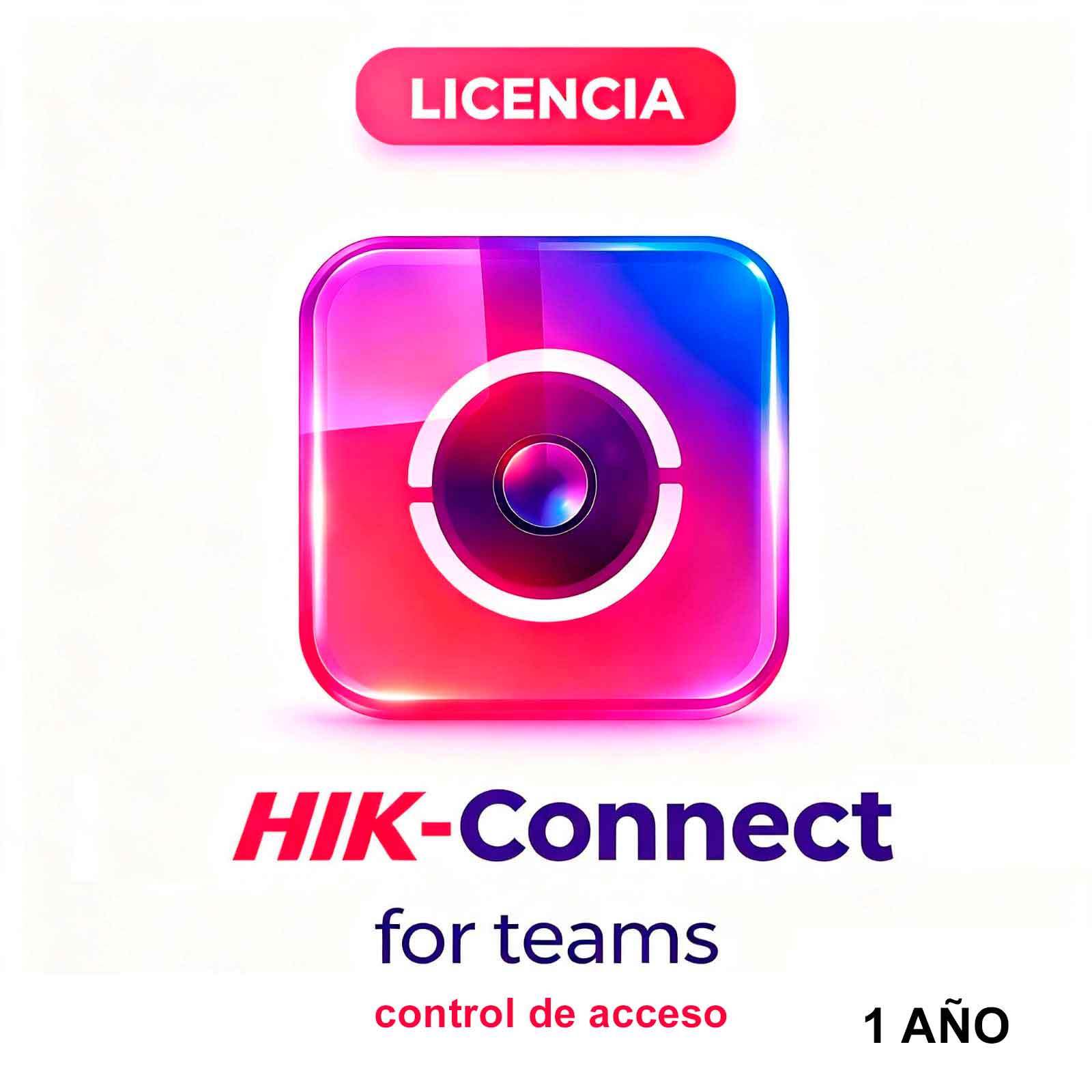 LICENCIA HIKVISION TEAMS CONTROL DE ACCESO Y ASISTENCIA 1 PUERTA POR 1 AÑO Hikvision