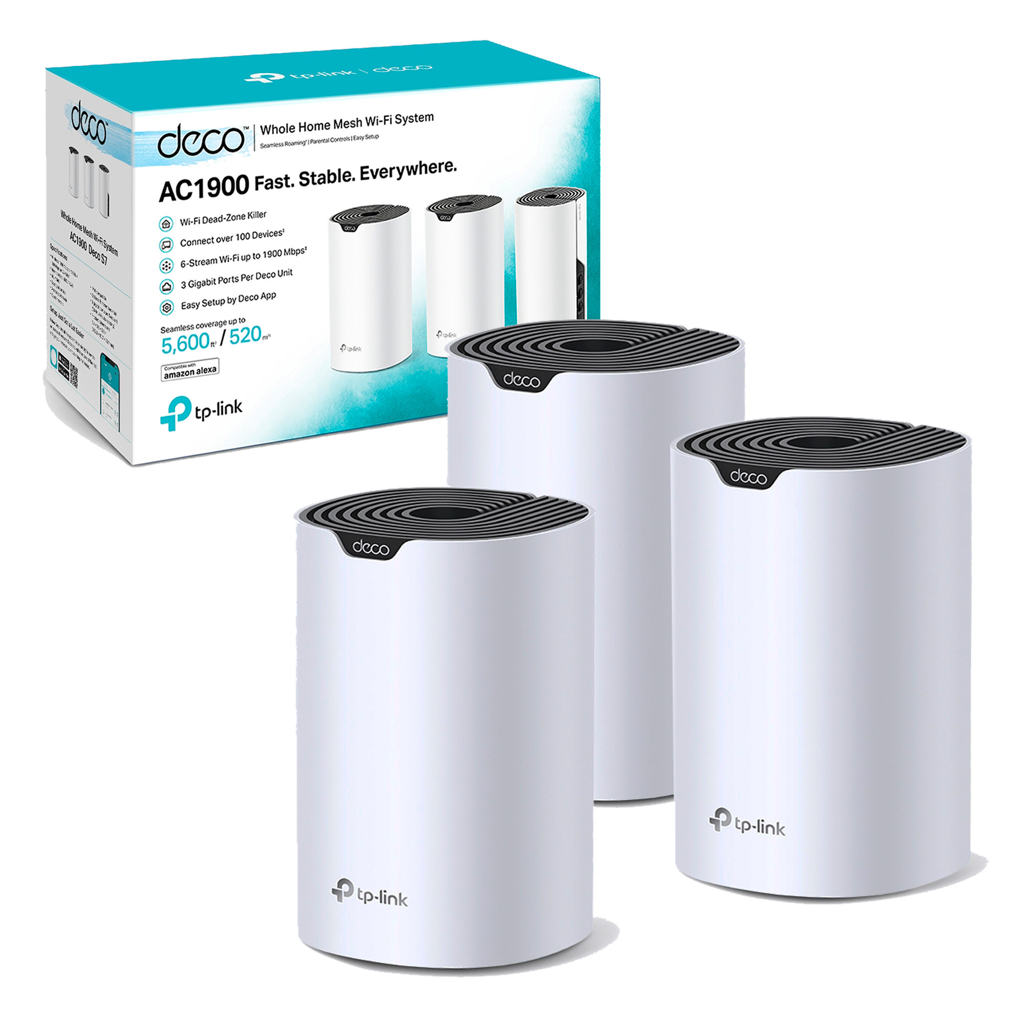 SISTEMA WIFI X 3 MALLA/MESH S7 PARA 550 M2 Tplink
