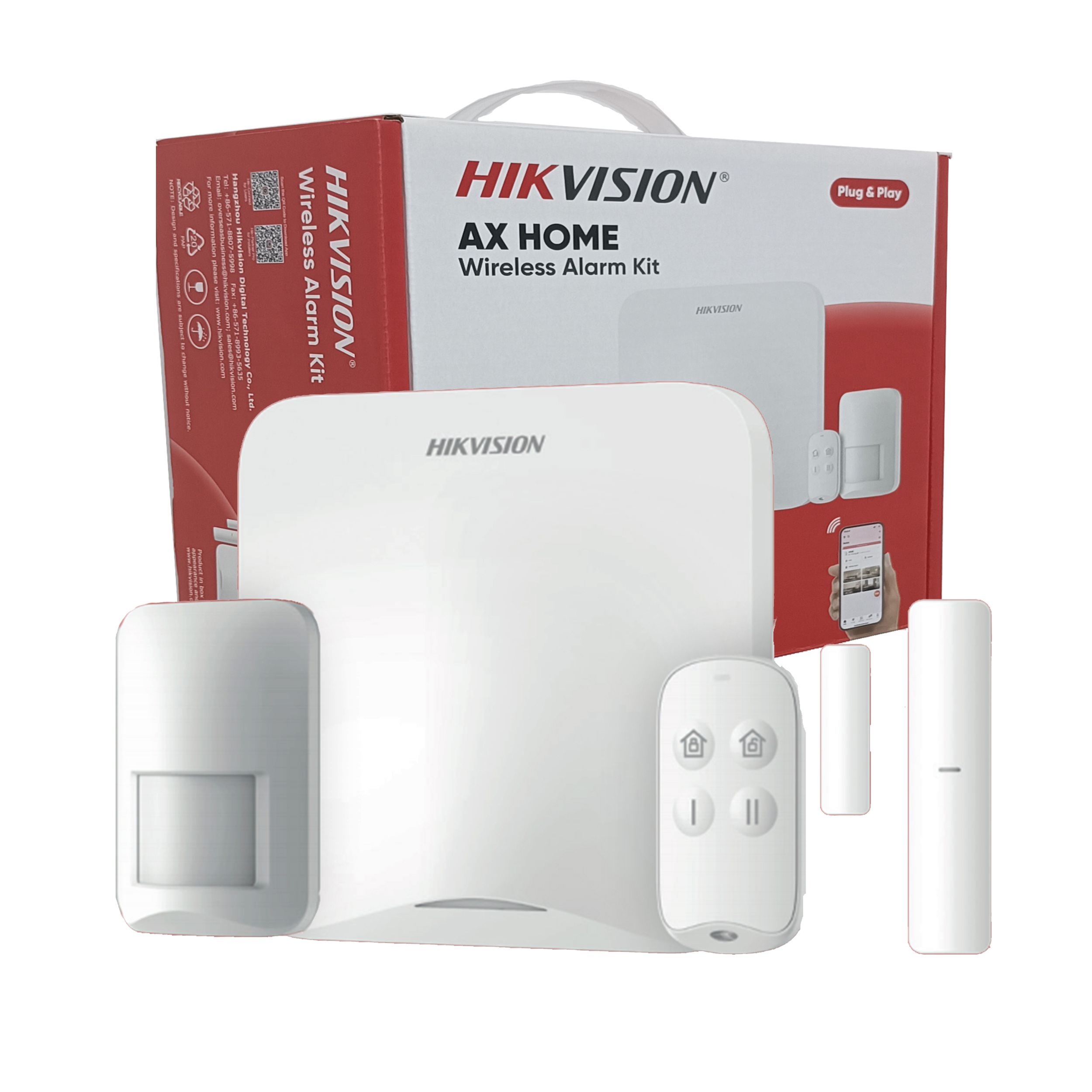 PACK HIKVISION INALAMBRICO AX HOME 16 ZONAS WIFI Hikvision