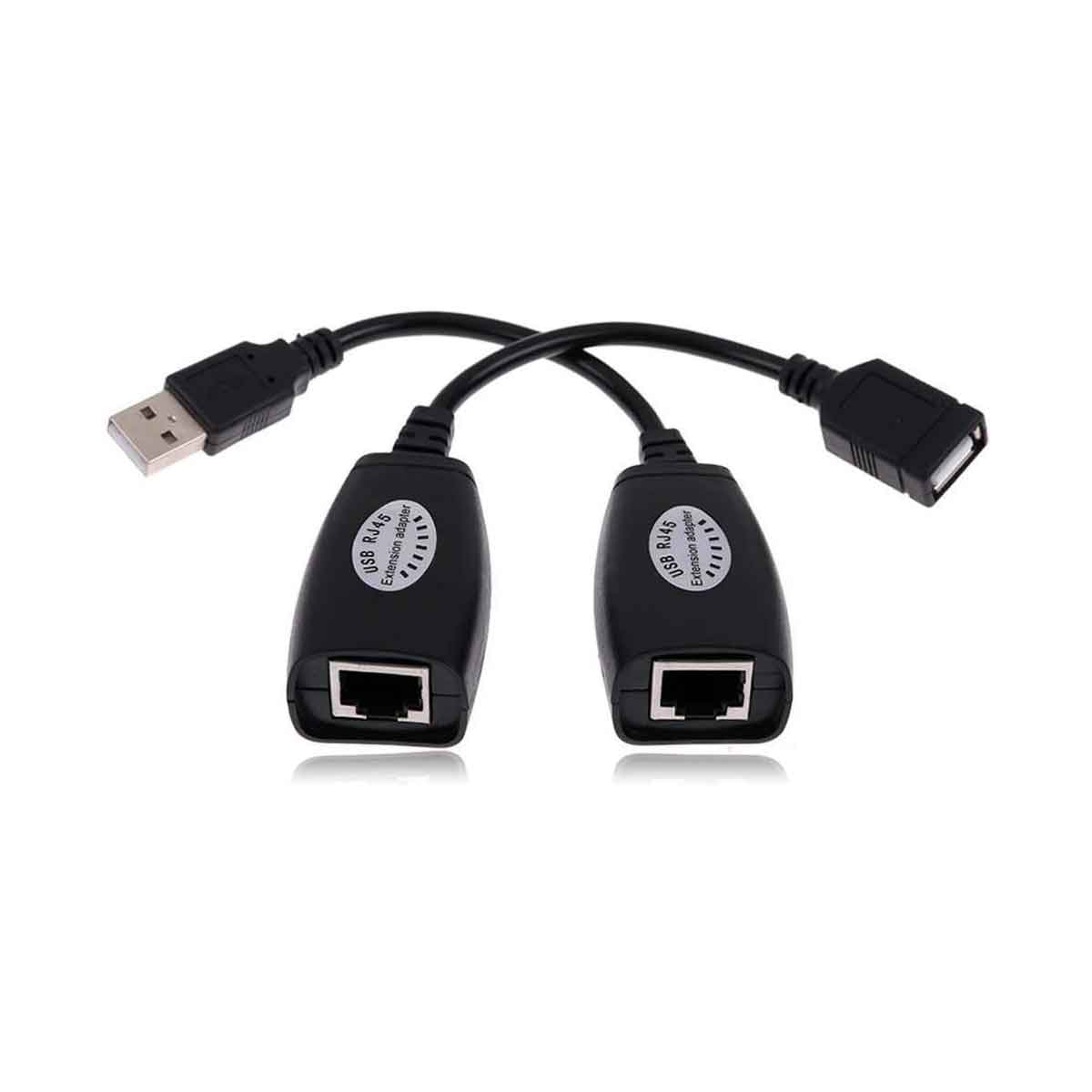 ADAPTADOR CABLE EXTENSOR USB POR UTP 50 M Guard