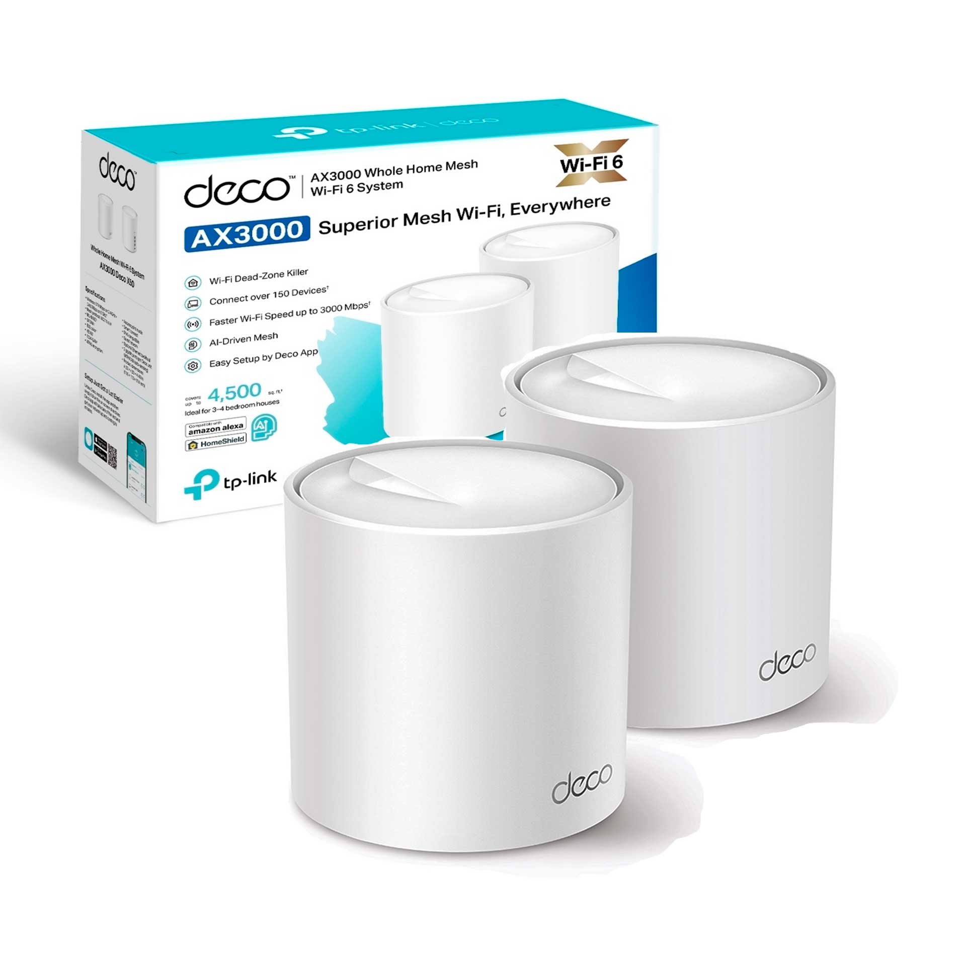 SISTEMA WIFI X 1 MALLA/MESH X50 EXT (X2) Tplink