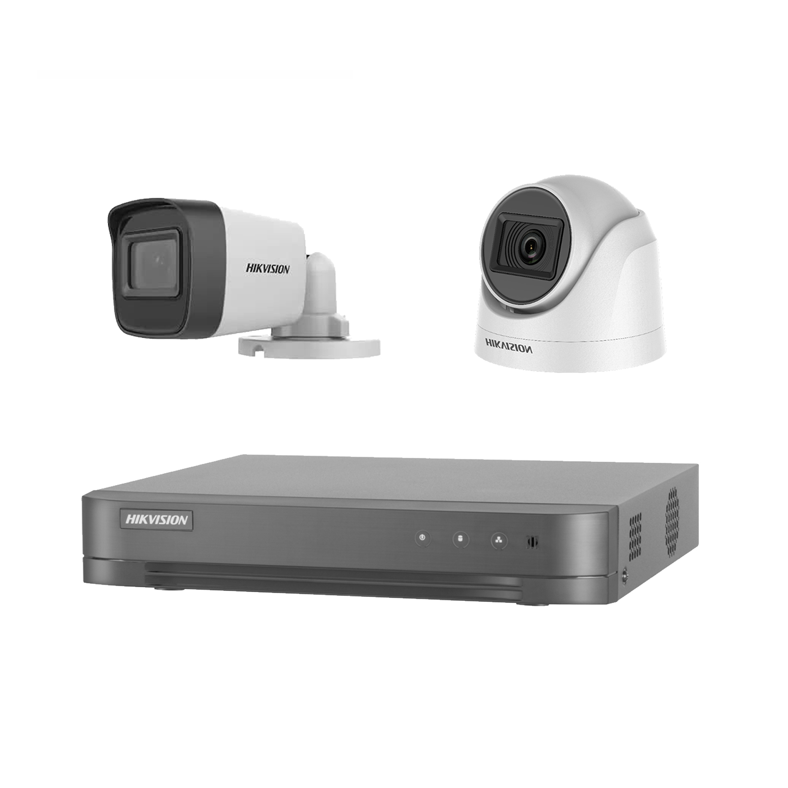 PACK HIKVISION DVR 4CH + 2 CAMARAS (2MPX) Hikvision