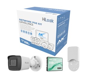 PACK HILOOK NVR IP POE 4CH + 4 CAMARAS (2MPX) Hilook