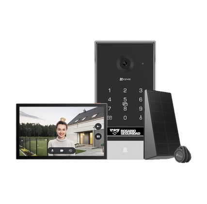 VIDEOPORTERO WI-FI INTELIGENTE 2K SOLAR EZVIZ