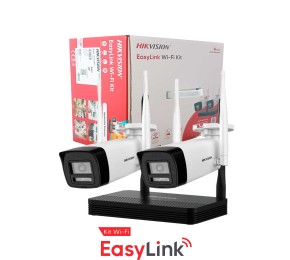 KIT NVS EASYLINK WIFI H.265 4 CANALES (2MPX) Hikvision
